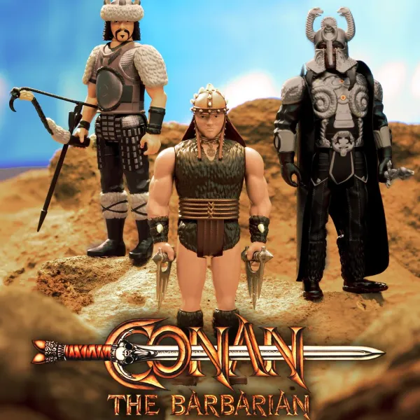 Super7 Conan The Barbarian^Conan The Barbarian Reaction Figures Wave 01 - Thulsa Doom, Pit Fighter Conan, Subotai