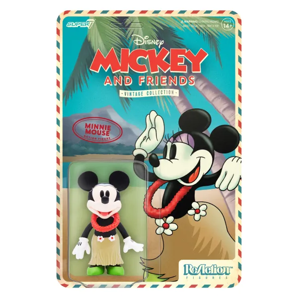 Super7 Disney^Disney Reaction Figures - Vintage Collection Wave 2 - Minnie Mouse (Hawaiian Holiday)