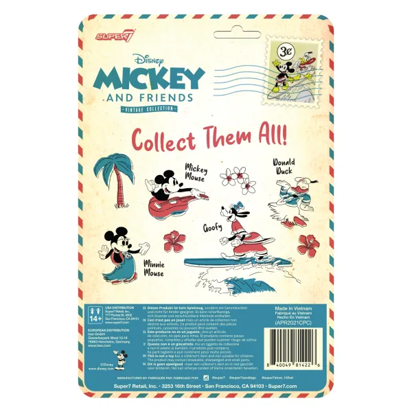 Super7 Disney^Disney Reaction Figures - Vintage Collection Wave 2 - Minnie Mouse (Hawaiian Holiday)