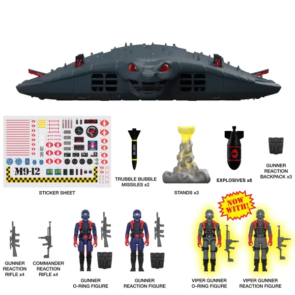 Super7 G.I. Joe^G.I. Joe Reaction Figures Cobra Mothership - Cobra Mothership