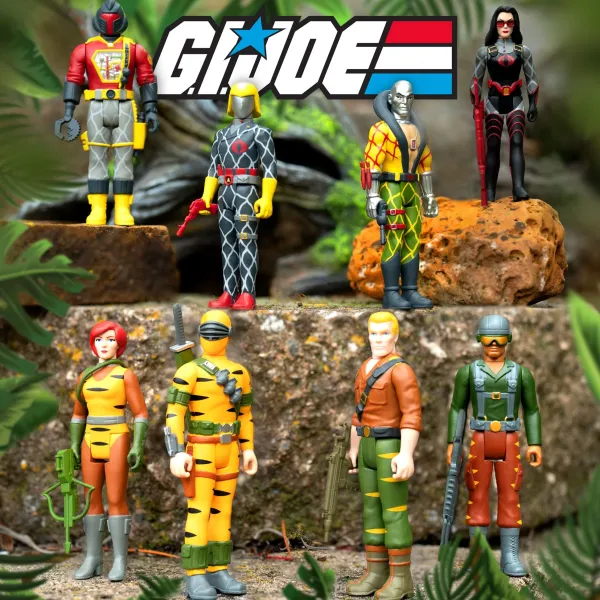 Super7 G.I. Joe^G.I. Joe Reaction Figures Wave 6 - Tiger Force & Python Patrol - Set Of 8