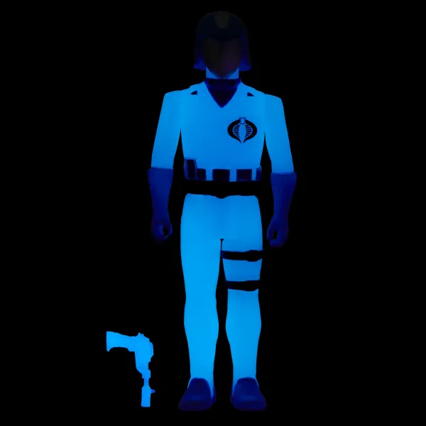 Super7 G.I. Joe^G.I. Joe Reaction Figures Wave 1B - Cobra Commander (Glow Patrol)