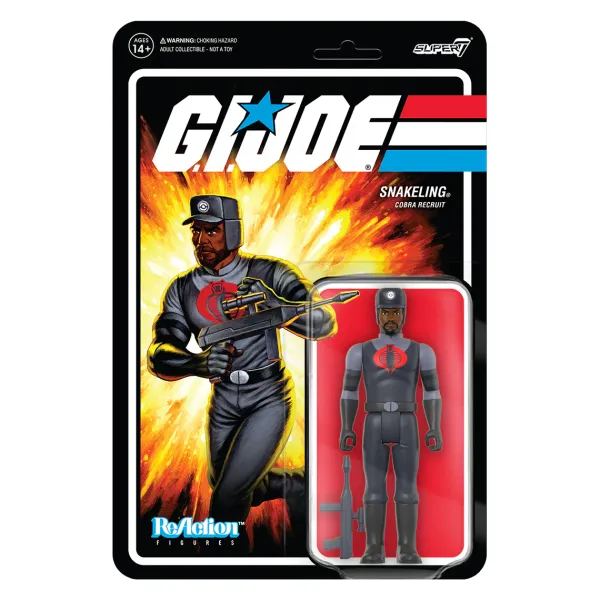 Super7 G.I. Joe^G.I. Joe Reaction Figures Wave 3 - Cobra Snakeling Factory Worker Beard (Brown)