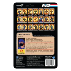Super7 G.I. Joe^G.I. Joe Reaction Wave 4 - Cobra Female Trooper Medium Black Hair (Dk Brown)