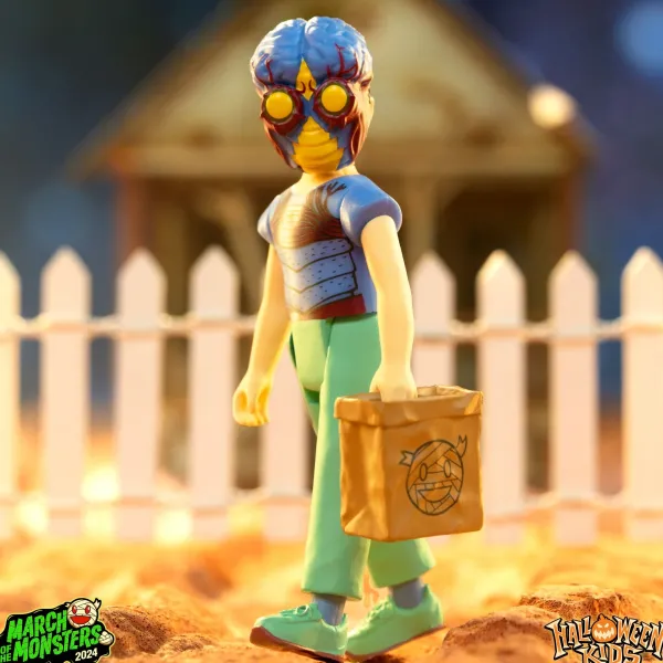 Super7 The Metaluna Mutant^Halloween Kids Reaction Figures - Captain Deadstar Boy & Metaluna Mutant Girl