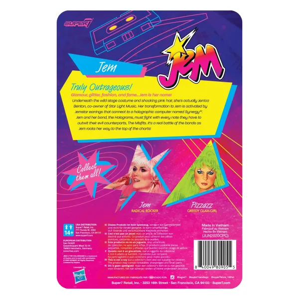 Super7 Jem And The Holograms^Jem And The Holograms Reaction Figure - Jem