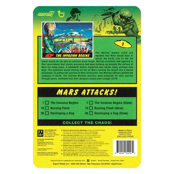 Super7 Mars Attacks^Mars Attacks Reaction Wave 2 - The Invasion Begins (Glow)