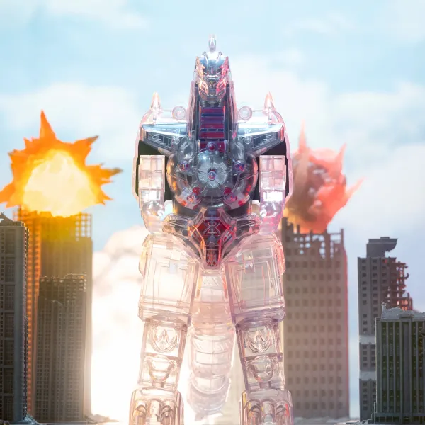 Super7 Mighty Morphin Power Rangers^Mighty Morphin Power Rangers Super Cyborg - Dragonzord (Clear)