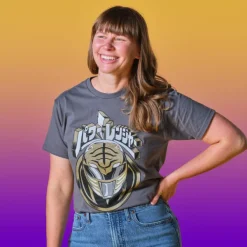 Super7 Mighty Morphin Power Rangers^Mighty Morphin Power Rangers T-Shirts - White Ranger Helmet