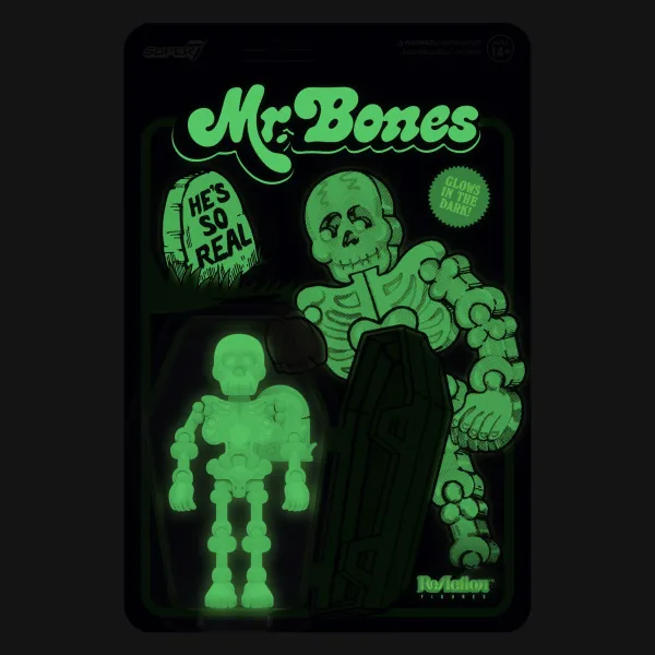 Super7 Mr. Bones^Mr. Bones Reaction - Mr. Bones (Glow)