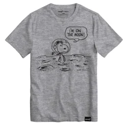 Super7 Peanuts^Peanuts Snoopy On The Moon - Athletic Heather T-Shirt
