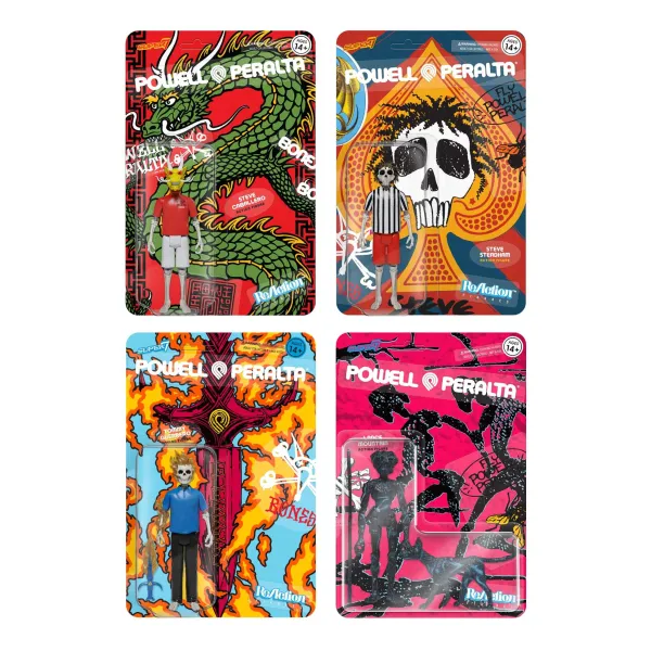 Super7 Powell-Peralta^Powell-Peralta Reaction Figures Wave 1 - Set Of 4