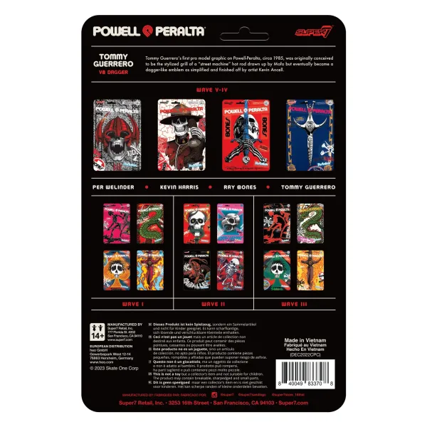 Super7 Powell-Peralta^Powell-Peralta Reaction Figures Wave 04 - Tommy Guerrero(V8 Dagger/Sacto '86)