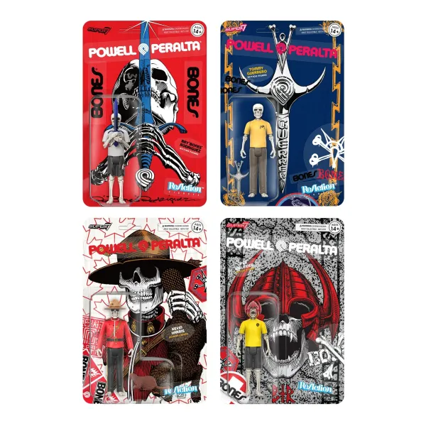 Super7 Powell-Peralta^Powell-Peralta Reaction Figures Wave 4 - Set Of 4