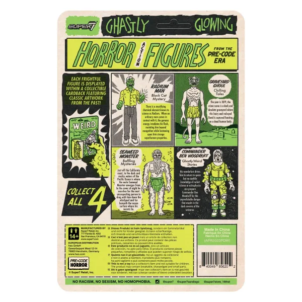 Super7 Pre-Code Horror^Pre-Code Horror Reaction W3 - Black Cat Mystery - Radium Man(Glow)
