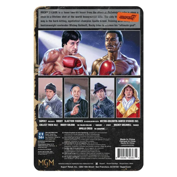 Super7 Rocky^Rocky Reaction Figures Wave 03 - Rocky Italian Stallion (Rocky I)
