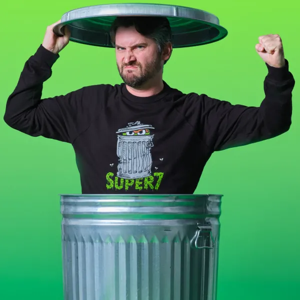 Super7 Sesame Street^Sesame Street Crewneck Sweatshirt - Oscar The Grouch