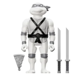 Super7 Teenage Mutant Ninja Turtles^Teenage Mutant Ninja Turtles Reaction Figure Wave 9 - Leonardo (Comic Greyscale)