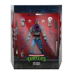 Super7 Teenage Mutant Ninja Turtles^Teenage Mutant Ninja Turtles Ultimates! Wave 11 - Rat King, Rapper Mike, Ninja Nomad Leonardo & Foot Soldier (Battle Damaged)