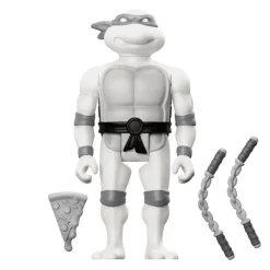 Super7 Teenage Mutant Ninja Turtles^Teenage Mutant Ninja Turtles Reaction Figure Wave 9 - Michelangelo (Comic Greyscale)