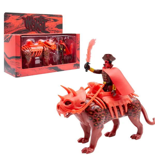 Super7 The Worst^The Four Worstmen Of The Apocalypse Reaction Figure - Captain Deadstar And War Jaguar