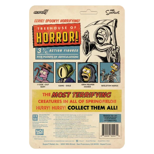 Super7 The Simpsons^The Simpsons Reaction W3 - Treehouse Of Horror - Alien President