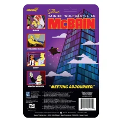 Super7 The Simpsons^The Simpsons Reaction Wave 1 Mcbain - Mcbain (Commando)