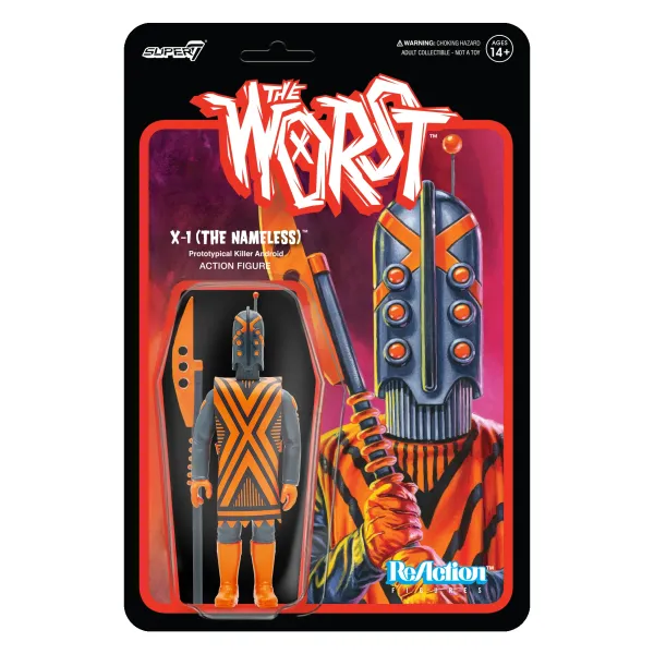 Super7 The Worst^The Worst Reaction Figures Wave 3 - X-1 (The Nameless)
