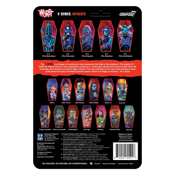Super7 The Worst^The Worst Reaction X-Series- X-2 (Infrared)