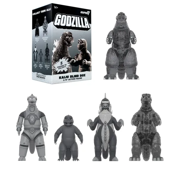 Super7 Godzilla^Toho Blind Box Wave 03 (Silver Screen) - Blind Box Flat (Silver Screen)