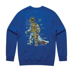 Super7 Godzilla^Toho Crewneck Sweatshirt - Anatomical Mechagodzilla