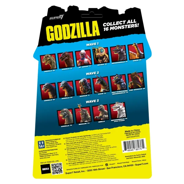 Super7 Godzilla^Toho Reaction Figures - Rodan (Toy Recolor)