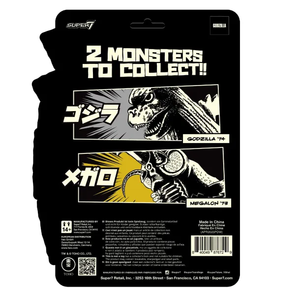 Super7 Godzilla^Toho Reaction Figures Wave 05 (Godzilla Day) - Megalon (Glow)