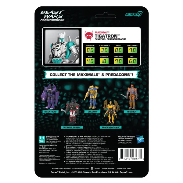 Super7 Transformers^Transformers Reaction - Tigatron