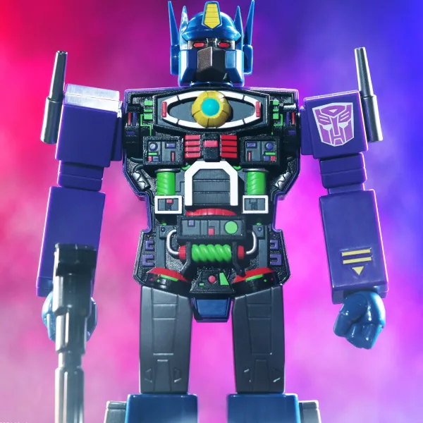 Super7 Transformers^Transformers Super Cyborg - Optimus Prime (Shattered Glass Purple)