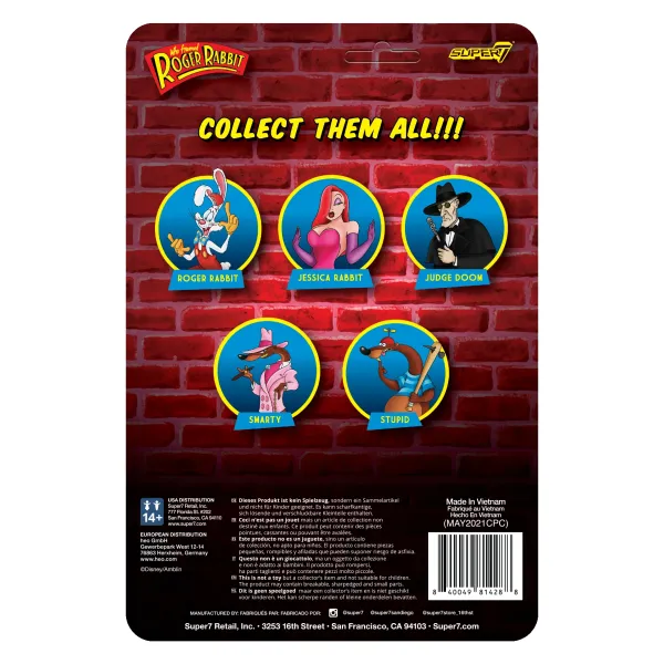 Super7 Disney^Who Framed Roger Rabbit Reaction Figure Wave 1 - Smarty